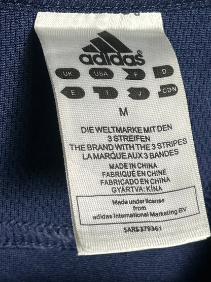 Adidas Blue V Neck - Medium