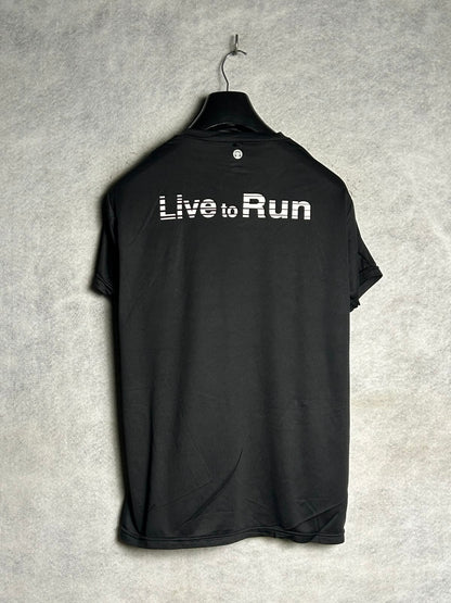 New Balance Big Logo Run to Live Black Round Neck - Medium