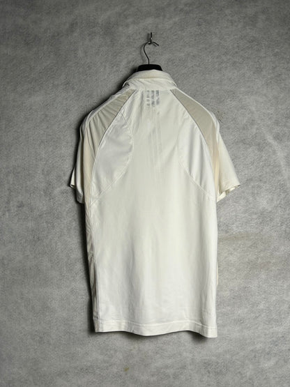 Adidas White Polo Half Zip - Large