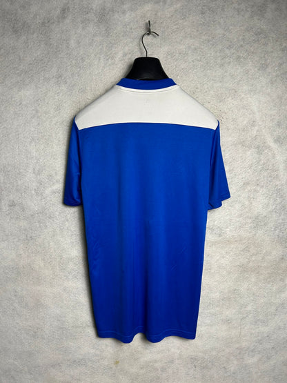 Adidas Blue And White Climalite - Large