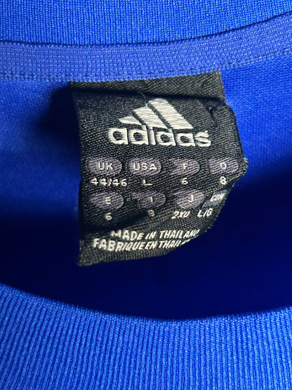 Adidas Big Logo Blue Round Neck - Large