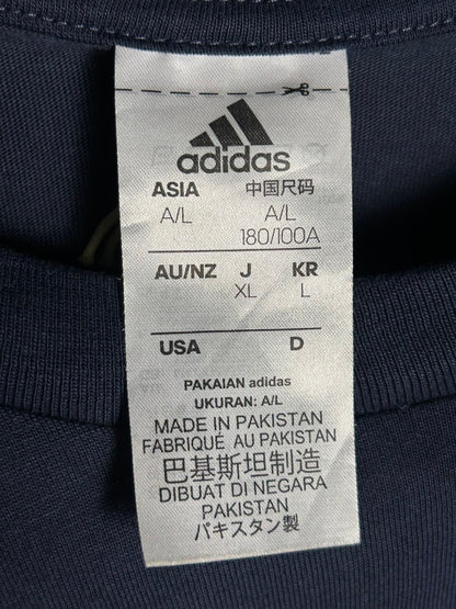 Adidas Big Logo Round Neck Blue - XL