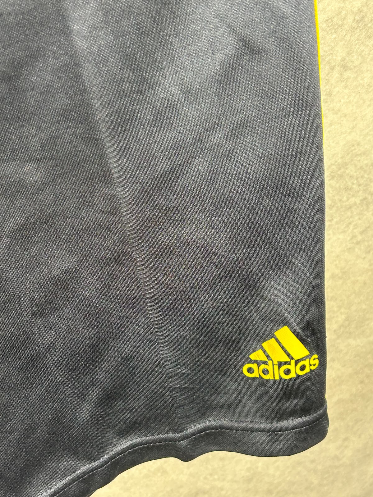 Adidas Black With Yellow Strips - Large