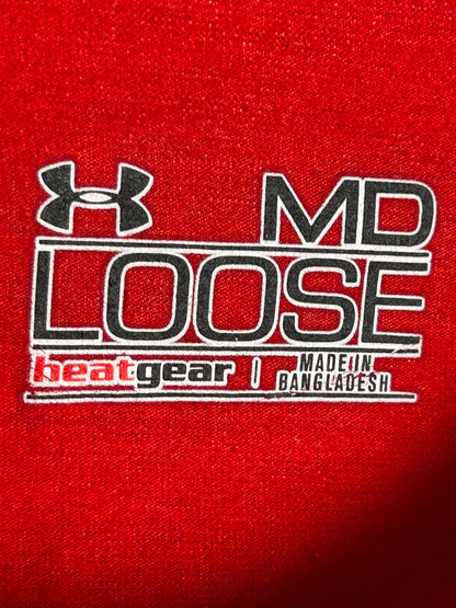 Under Armour Soft Ball Factory Big Logo Red Heat Gear Loose - Medium
