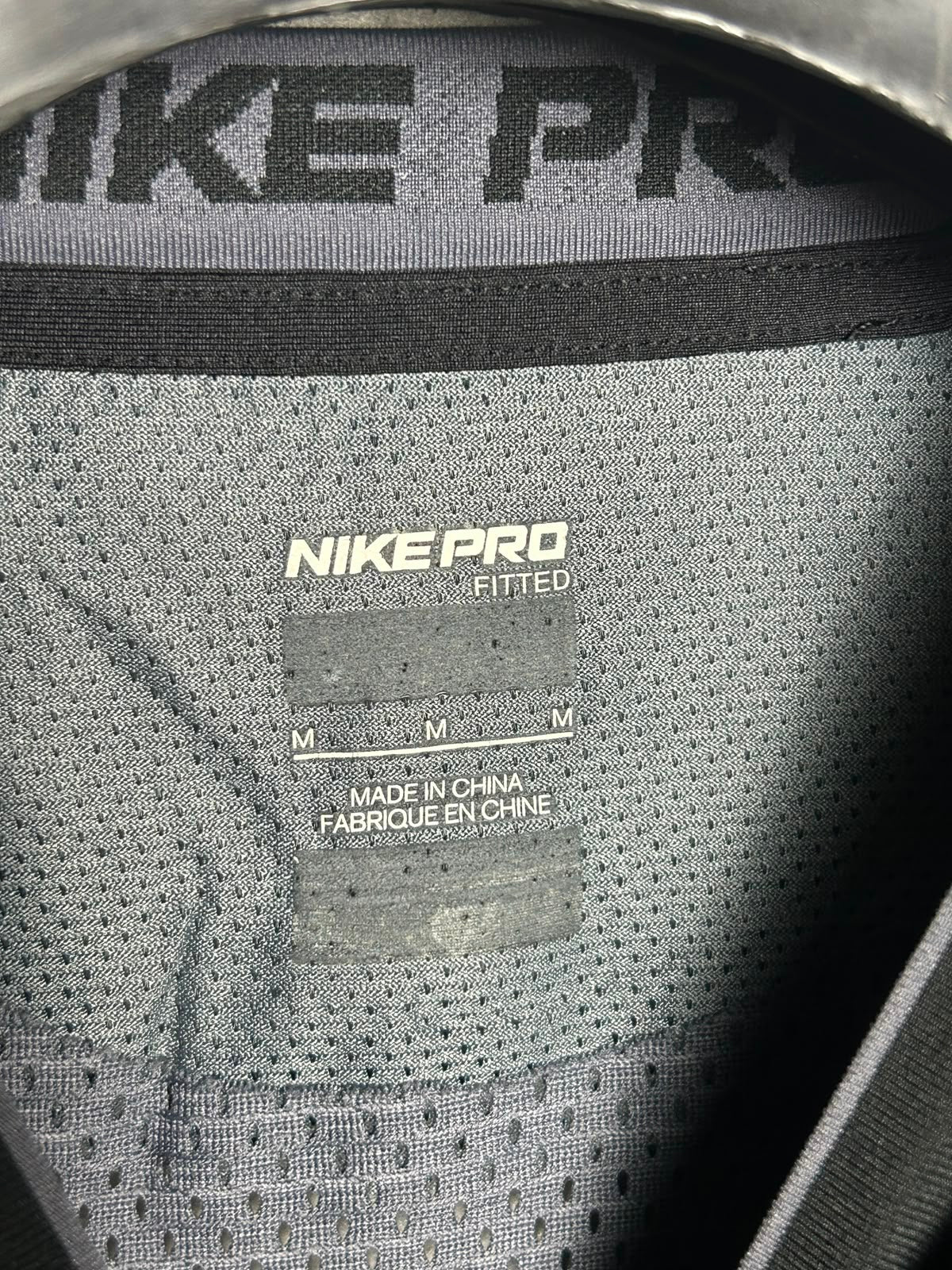 Nike Pro Black Round Neck - Medium