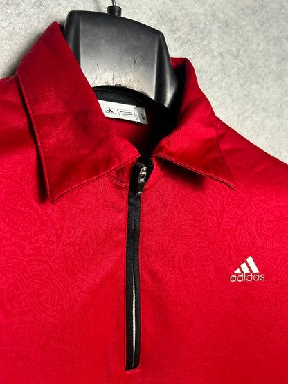 Adidas Red QTR Zip - Large