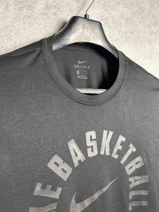Nike Basketball Edition Black Dri Fit Round Neck - Small