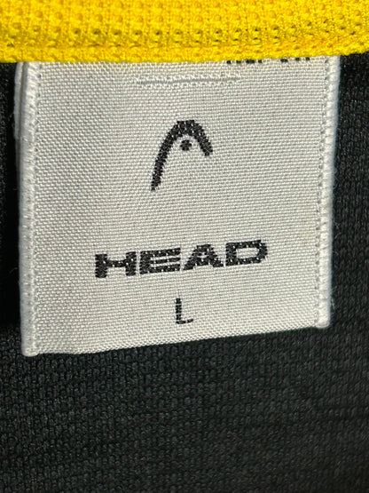 Head Black And Yellow Round Neck - Large