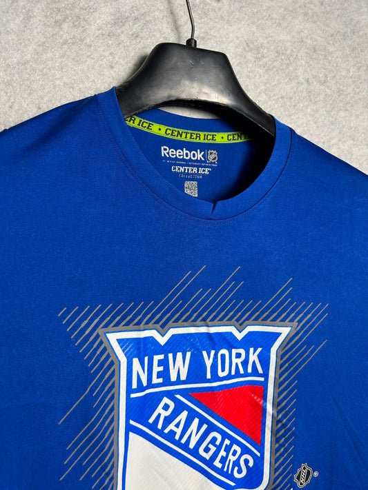 Reebok Big Logo New York Ranges Round  Neck - Large