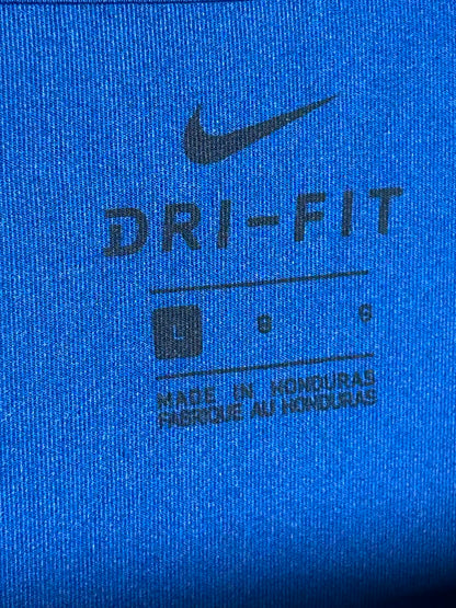 Nike Pro [Just do it ] Dri Fit Blue Round Neck - Large