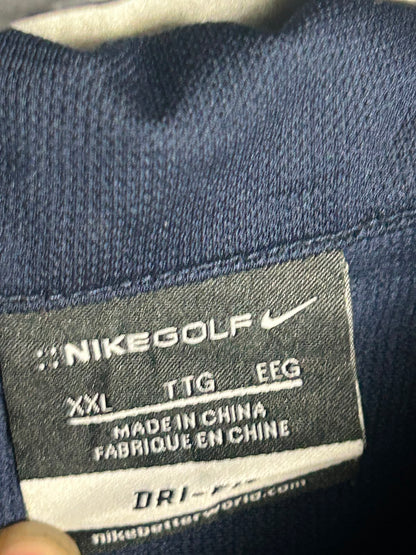 Nike Golf Dri Fit Blue Polo - XXL