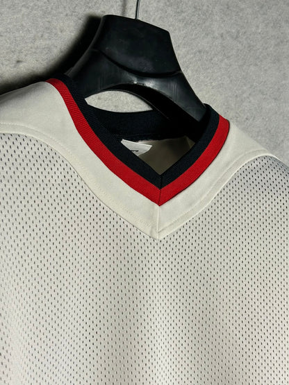 Nike Team Sports White V Neck - Medium