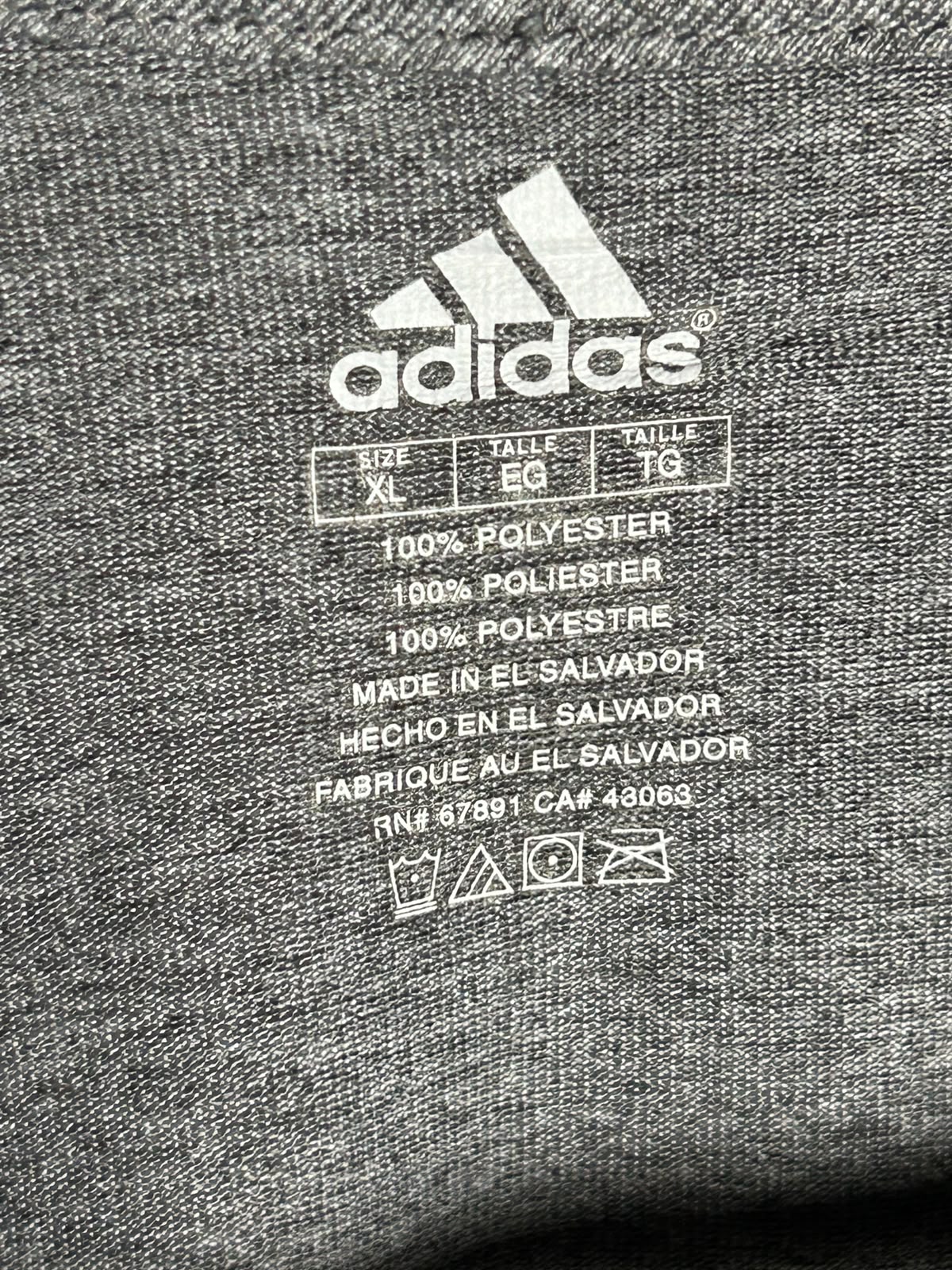 Adidas Red Sox Baseball Big Logo Grey Round Neck - XL