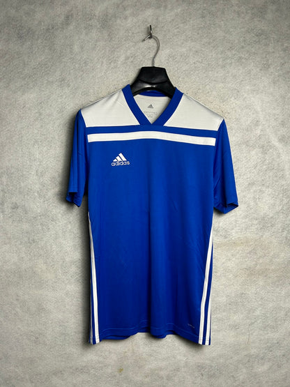 Adidas Blue And White Climalite - Large