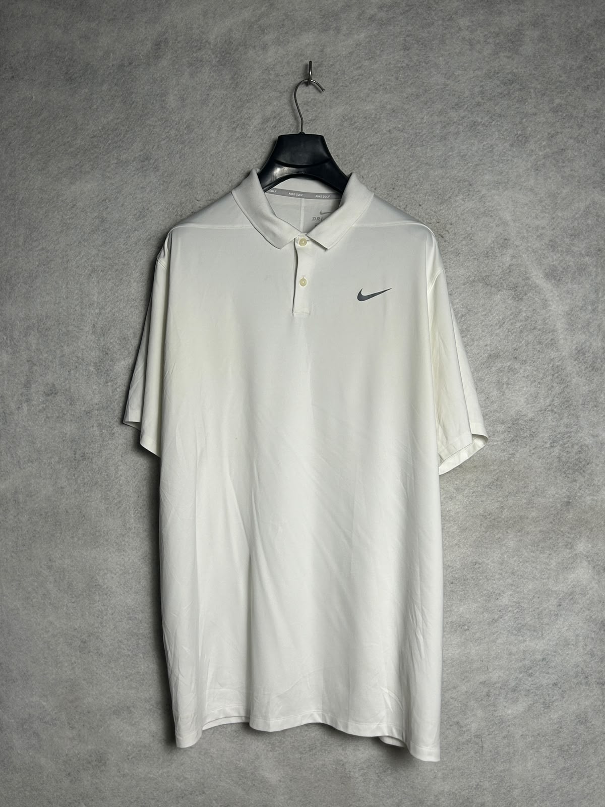 Nike Dri Fit White Polo - XXL