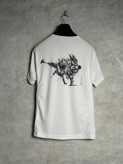 Champion Big Logo White Round Neck - Medium