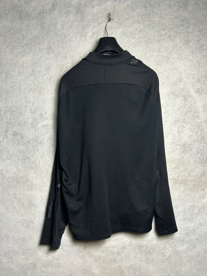 Nike Black Full Sleeves Half Zip - Large