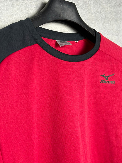 Mizuno Red Full Sleeves Round Neck - Medium