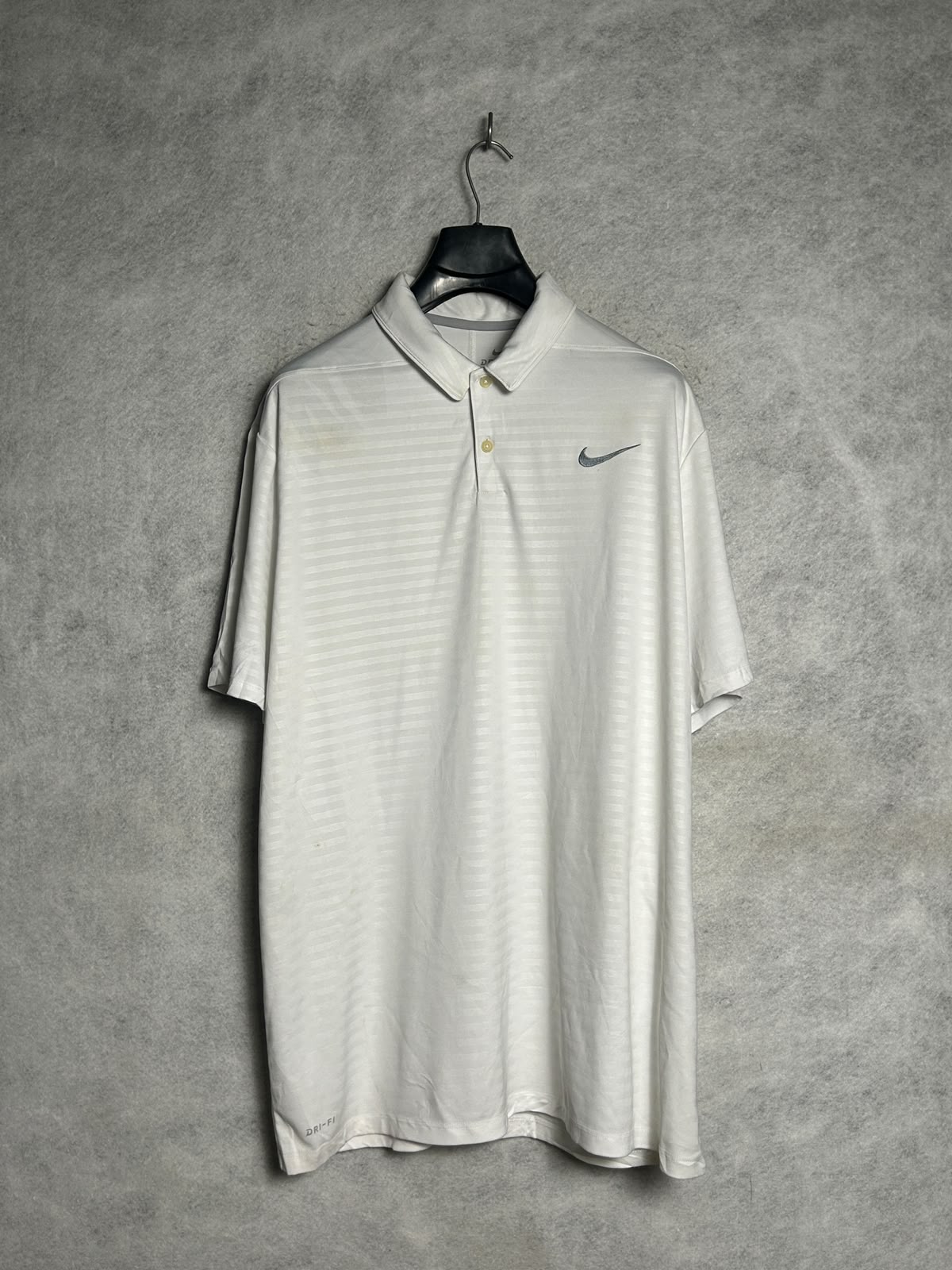 Nike Dri Fit White Polo - XXL