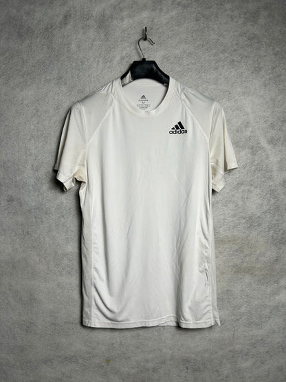 Adidas Prime Green White Round Neck - Medium