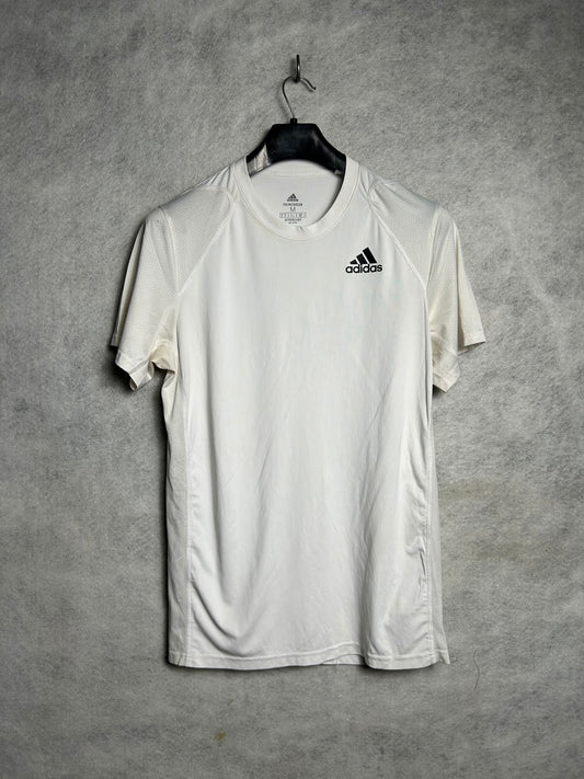 Adidas Prime Green White Round Neck - Medium