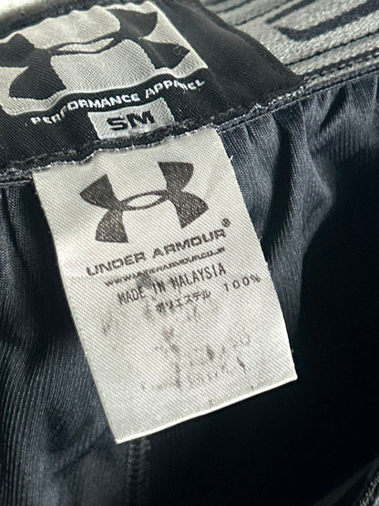 Under Armour Black With Blue Strip - Small