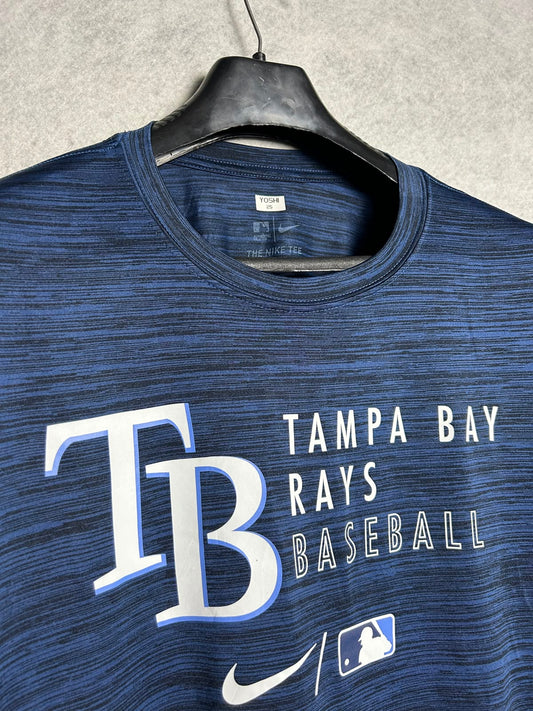 The Nike Tee Authentic Collection Blue Dri Fit Round Neck - XXL
