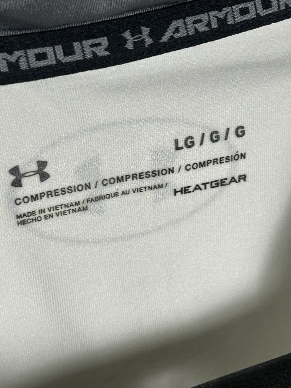 Under Armour Heat Gear White - Large