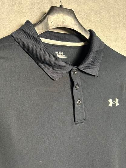 Under Armour Heat Gear Black Polo - XXL