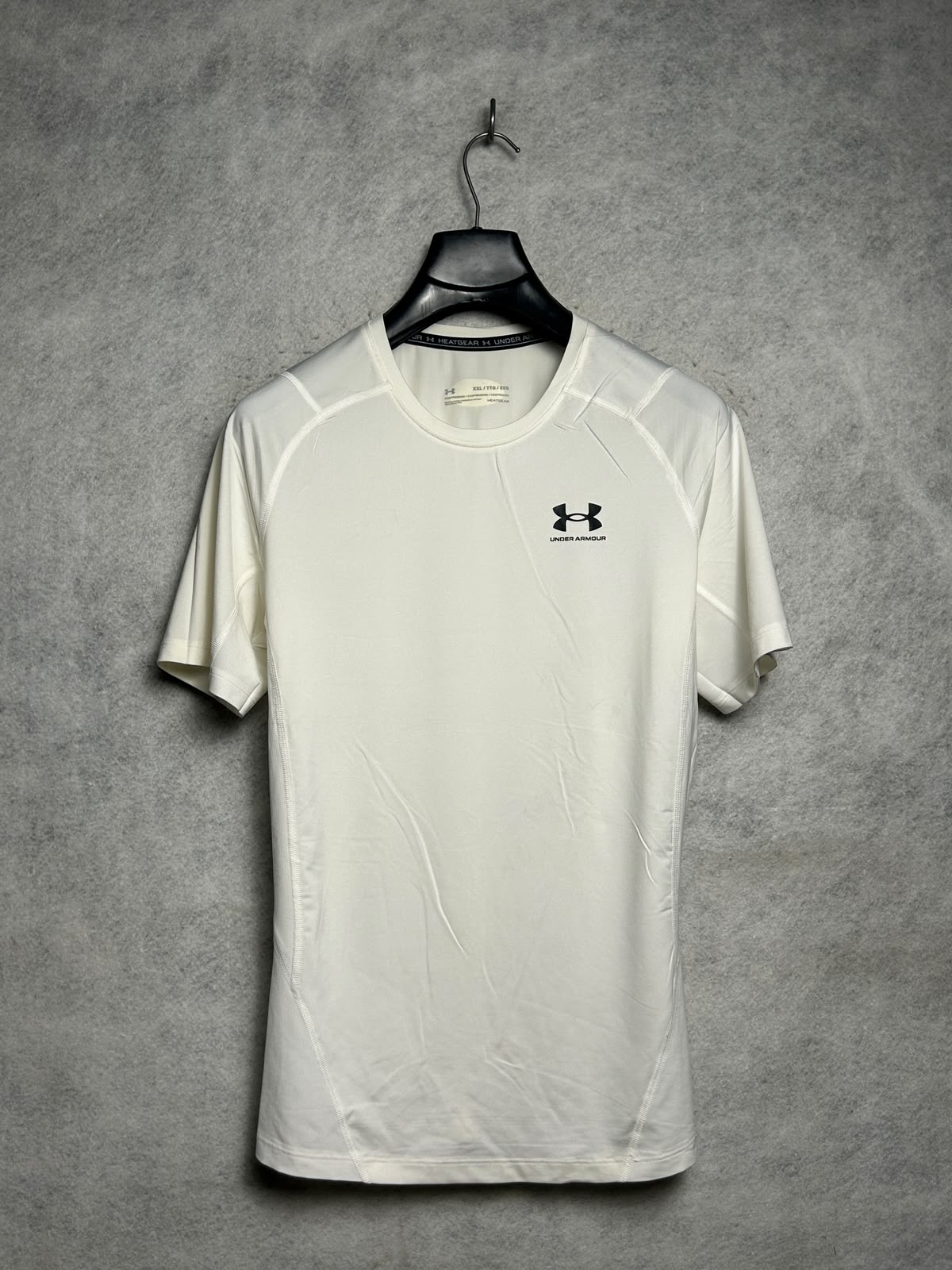 Under Armour Heat Gear White Round Neck - XXL