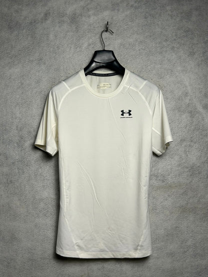 Under Armour Heat Gear White Round Neck - XXL