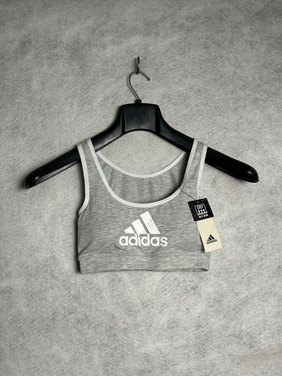 Adidas Grey Sports Bra - Small