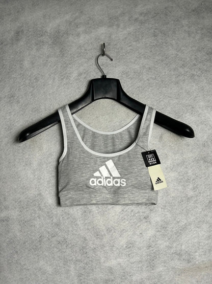 Adidas Grey Sports Bra - Small