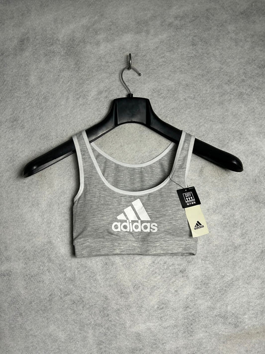 Adidas Grey Sports Bra - Small
