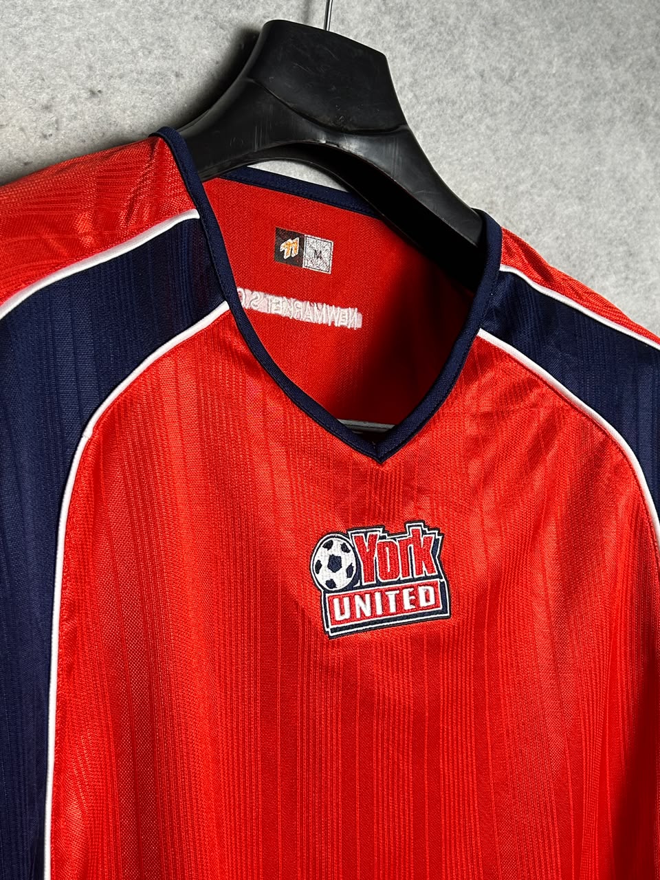 York United Big Logo Red V Neck - Medium