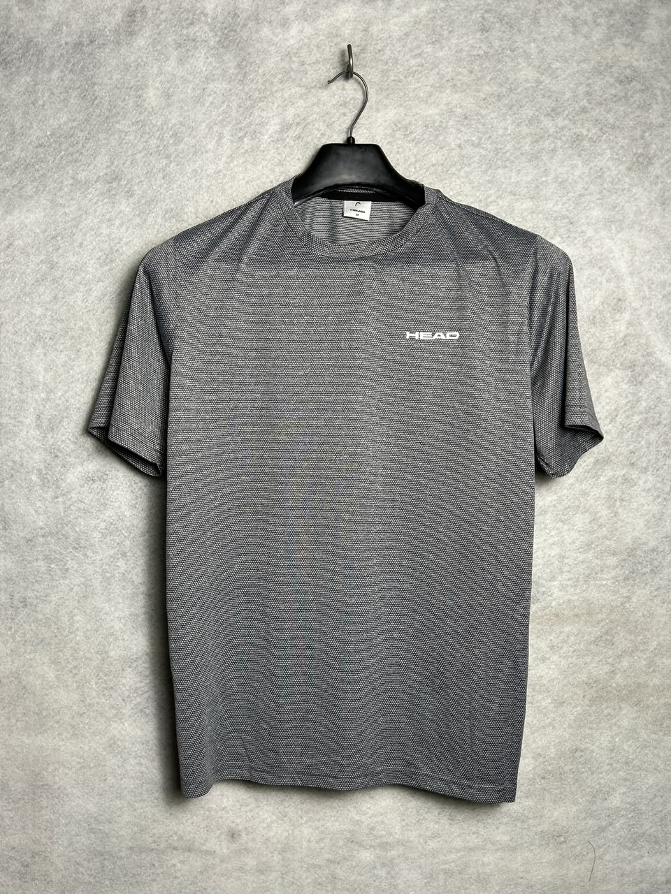 Head Grey Textured Round Neck - Medium