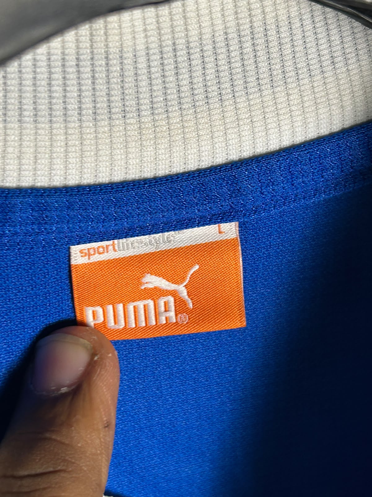 Puma Blue V Neck - Large