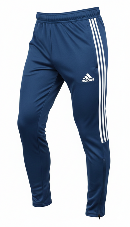 Adidas Men Sereno 3S Tapered Fleece Pants Navy Run Athletic Jogger Pant H28898