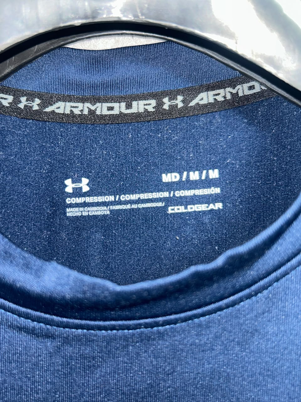 Under Armour Cold Gear Blue Full Sleeves - Medium