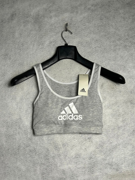 Adidas Grey Sports Bra - Large