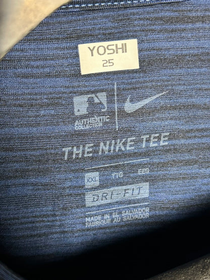 The Nike Tee Authentic Collection Blue Dri Fit Round Neck - XXL