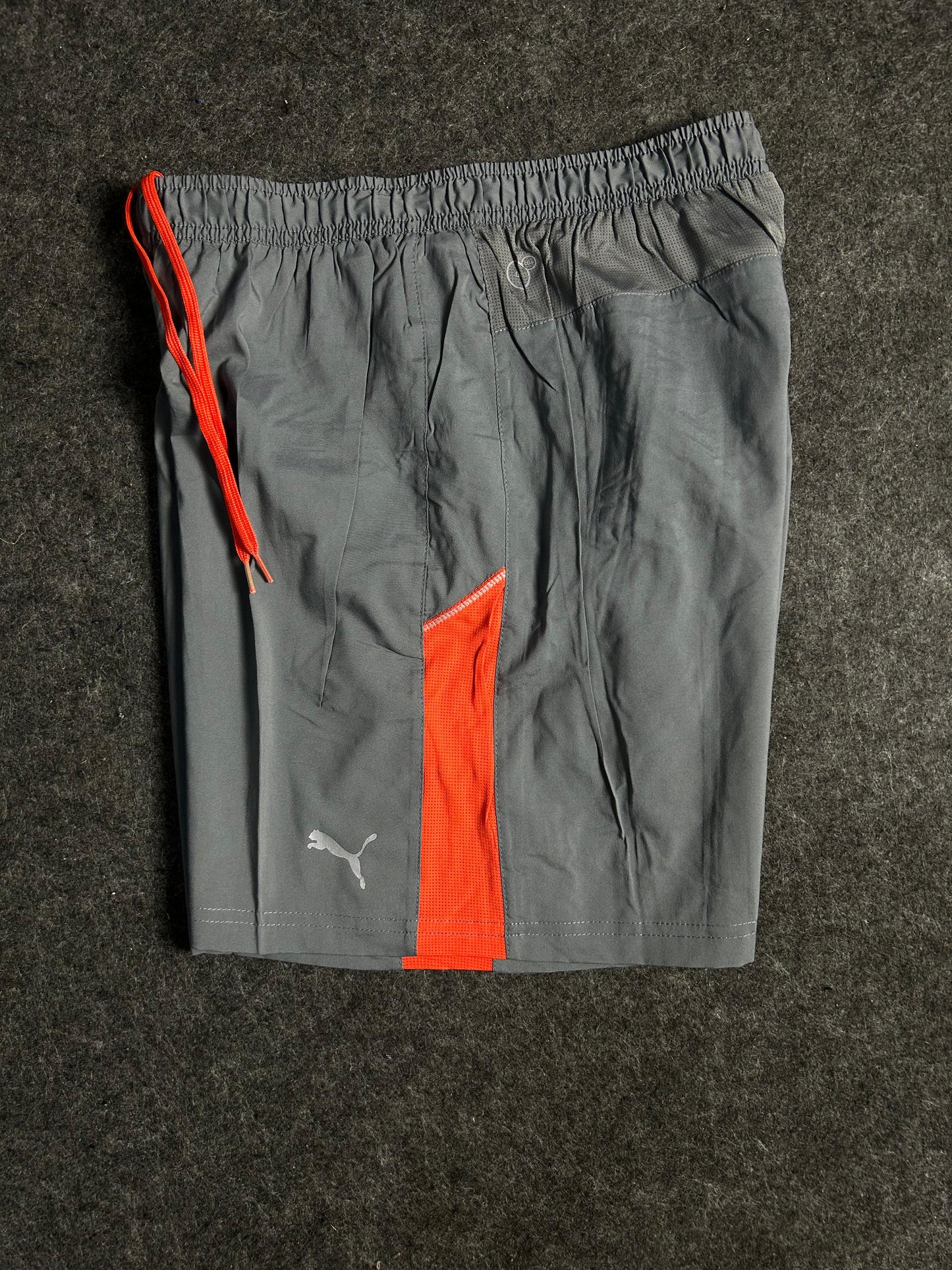 Puma Orange Grey Shorts - Medium