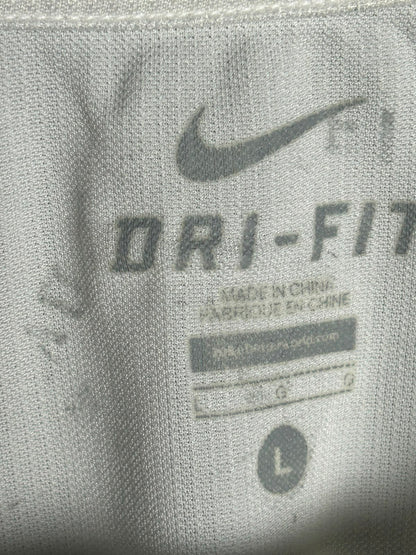 Nike White Dri Fit Round Neck - Large