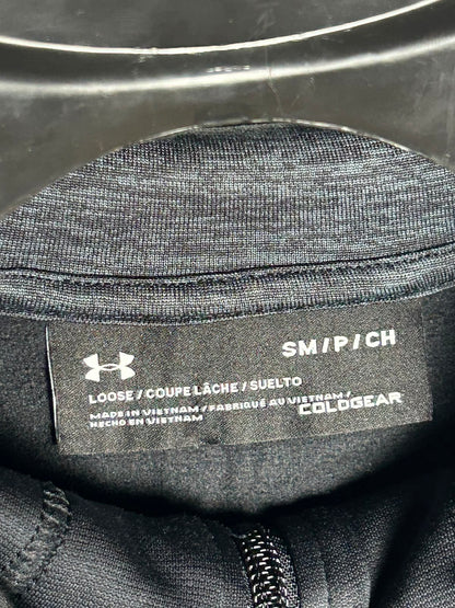 Under Armour Cold Gear Black Zip Uper - Small