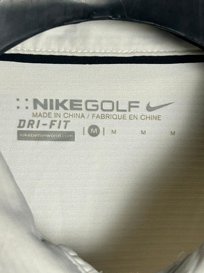 Nike Golf Dri Fit White Polo - Medium