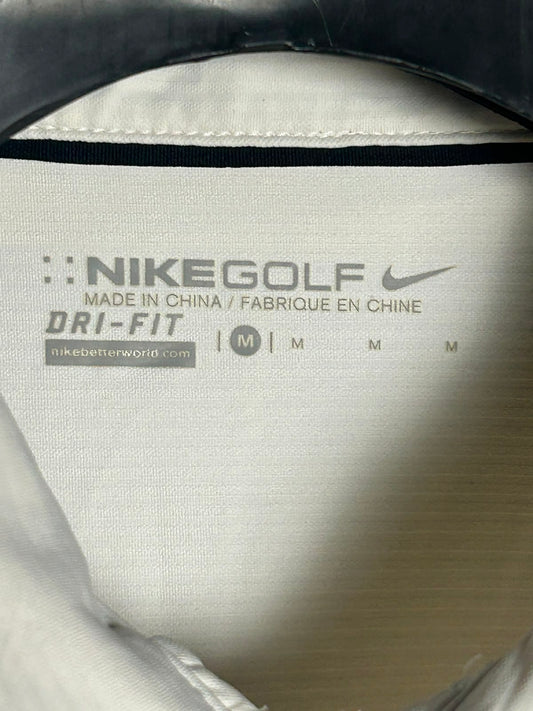 Nike Golf Dri Fit White Polo - Medium