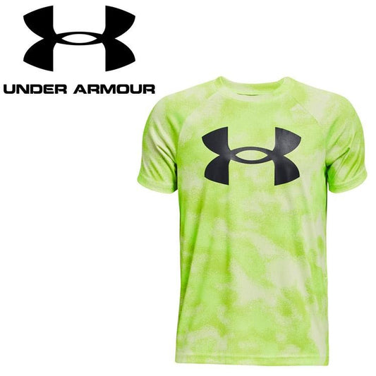 Under Armour UA Tech Short Sleeve T-Shirt (All-Over Print, Big Logo) 1363278-370 Junior