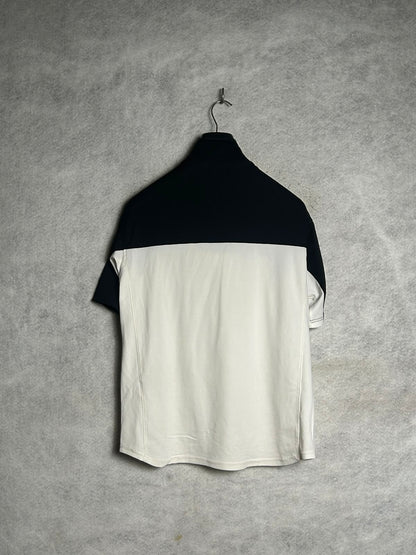 Fila Black And White Half Zip - Large