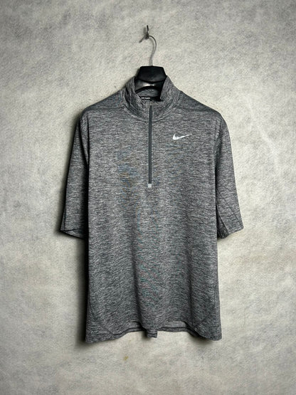 Nike Dri Fit Grey Half Zip - XL