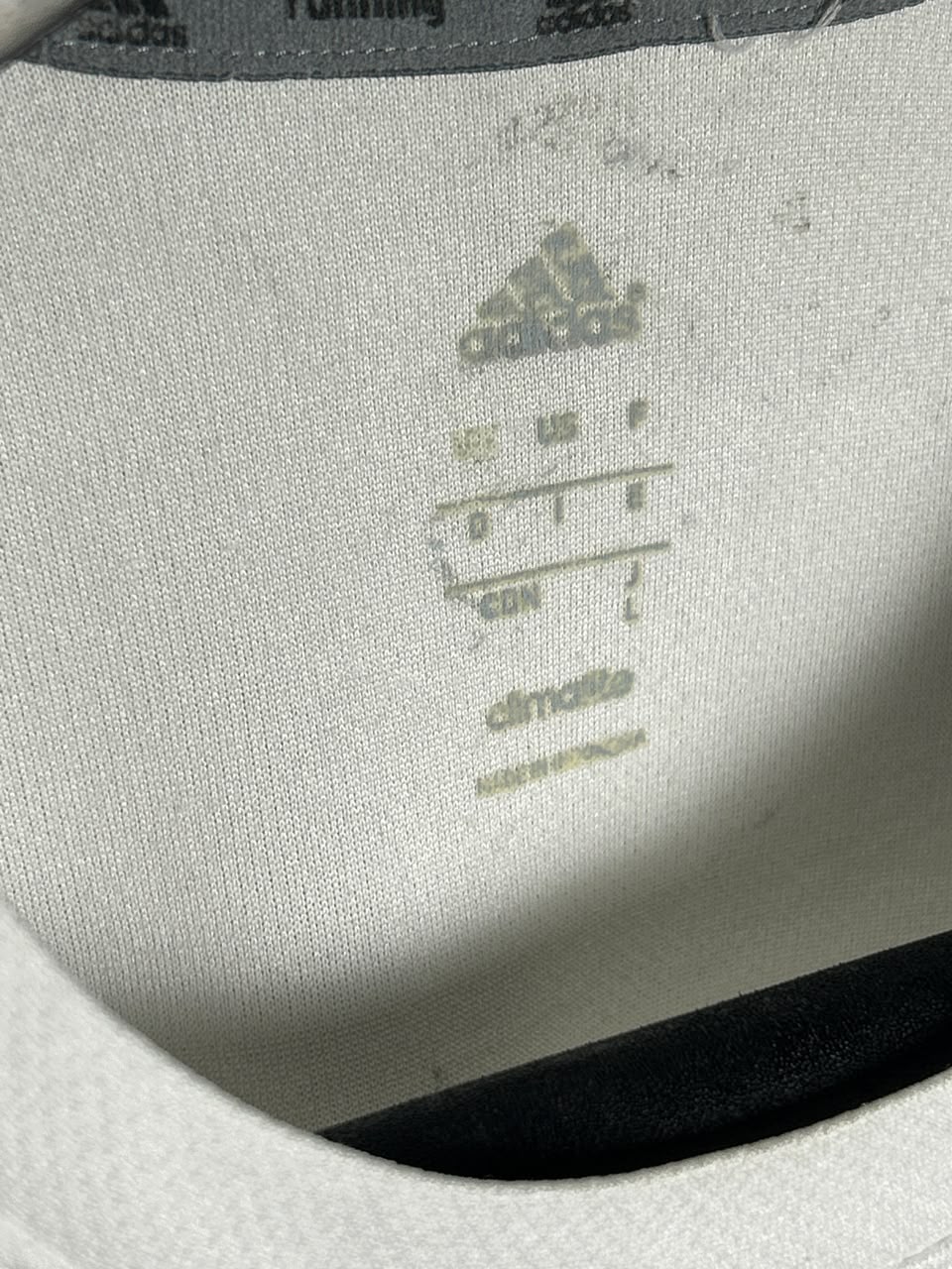 Adidas Climalite White Round Neck - Large